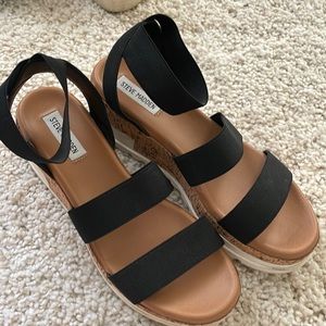 Steve Madden sandals. Black. Size 10